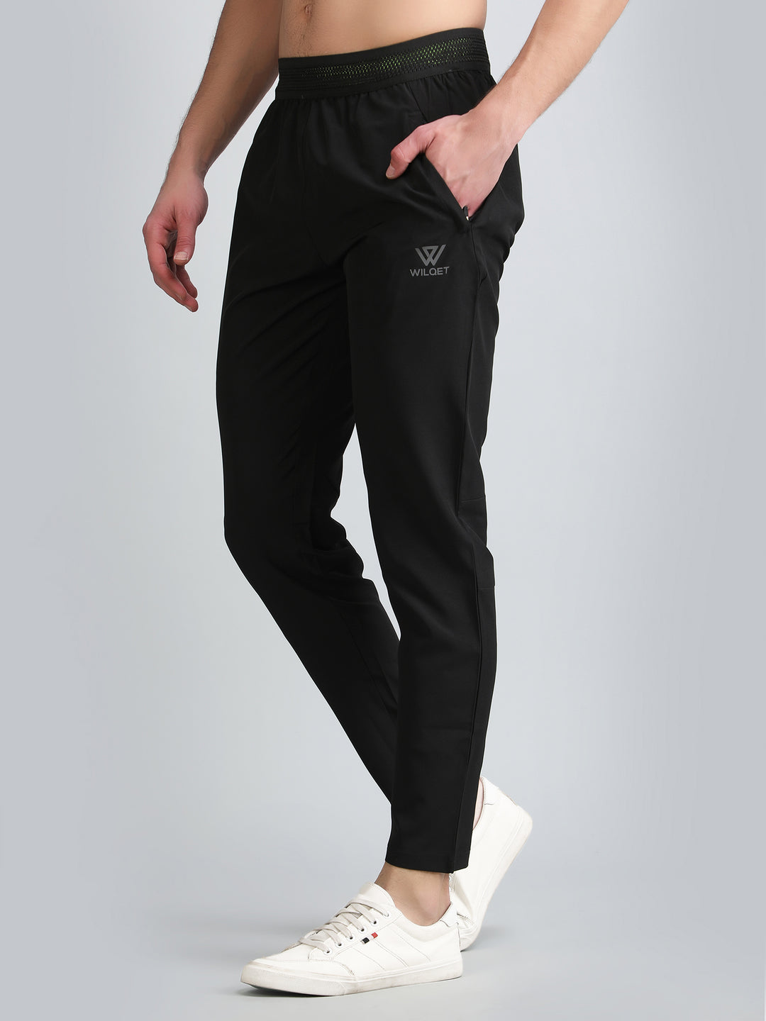 Mens Dryfit Adjustable Elastic Waistband Track Pants