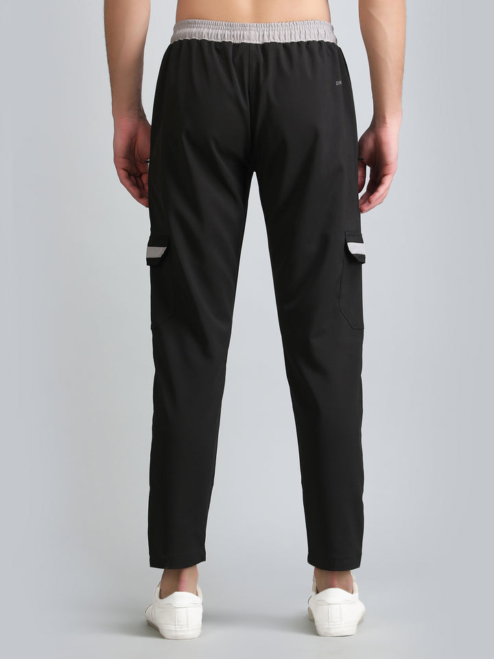 Mens Cargo Track Pants With 4 Pkt. with Contrast Pkt. Flap