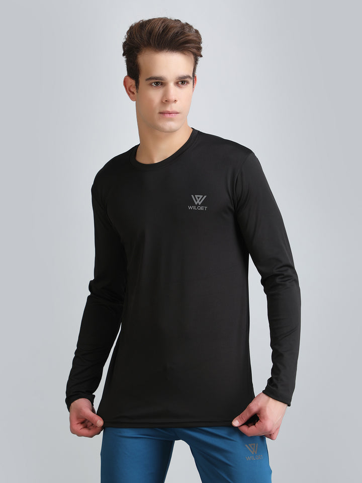 Mens Dryfit Full Sleeve Round Neck T-Shirts