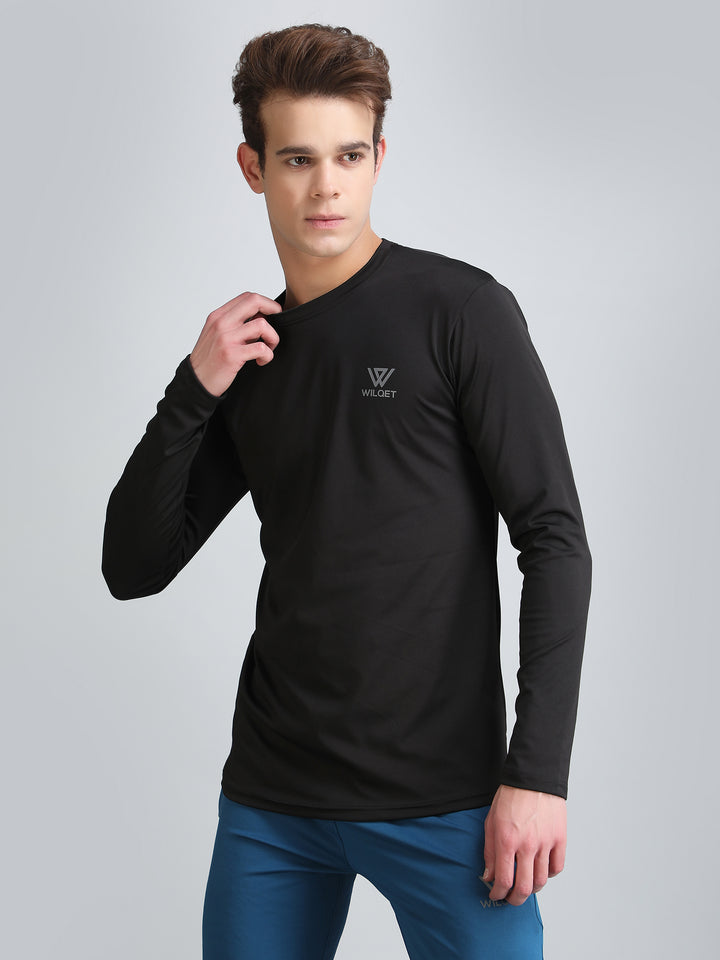 Mens Dryfit Full Sleeve Round Neck T-Shirts