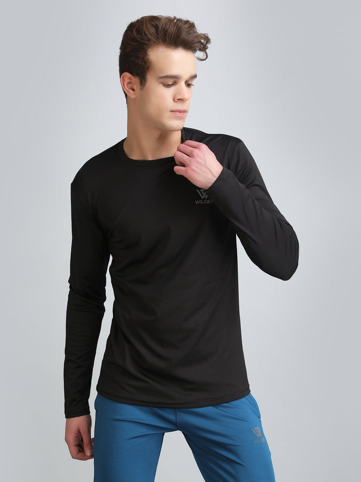 Mens Dryfit Full Sleeve Round Neck T-Shirts