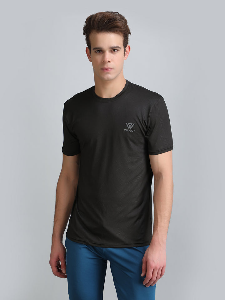 Mens Running SS Round Neck T-Shirt