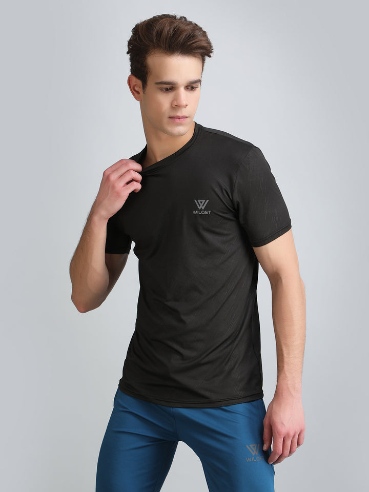 Mens Running SS Round Neck T-Shirt