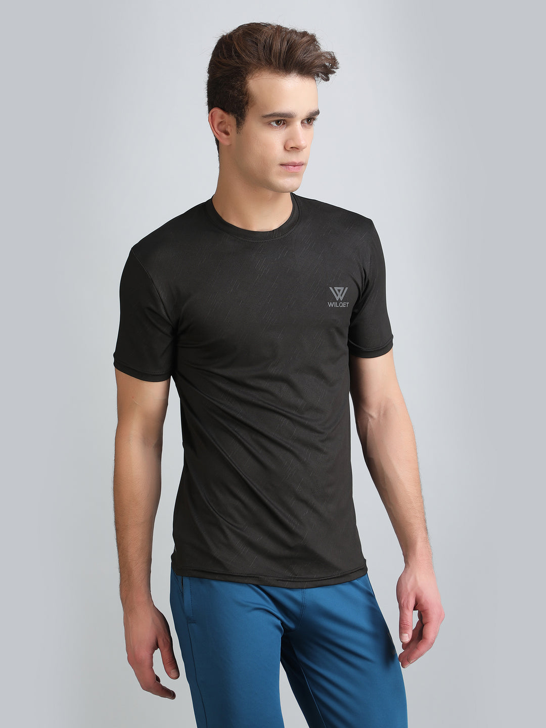 Mens Running SS Round Neck T-Shirt