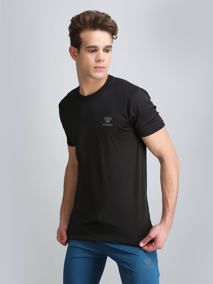 Mens Sports SS Round Neck T-Shirts