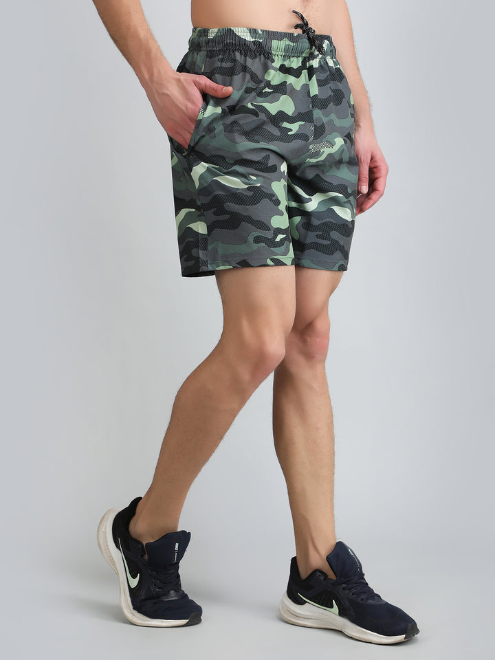 Mens Dryfit Camo Print Shorts