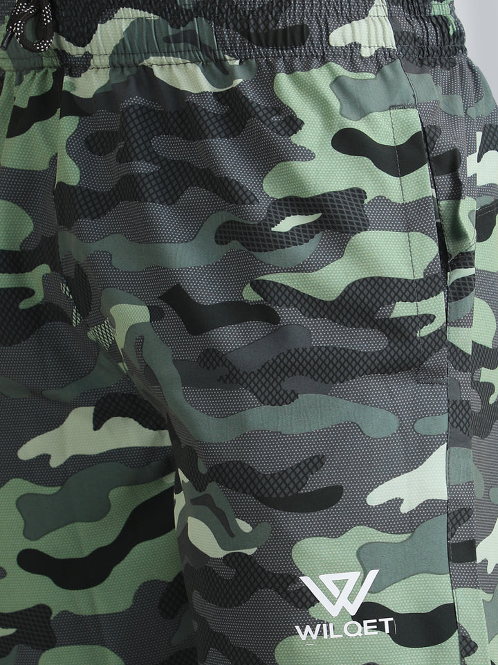 Mens Dryfit Camo Print Shorts