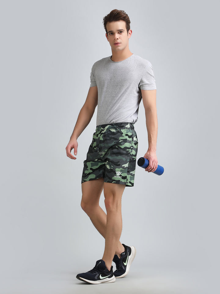 Mens Dryfit Camo Print Shorts