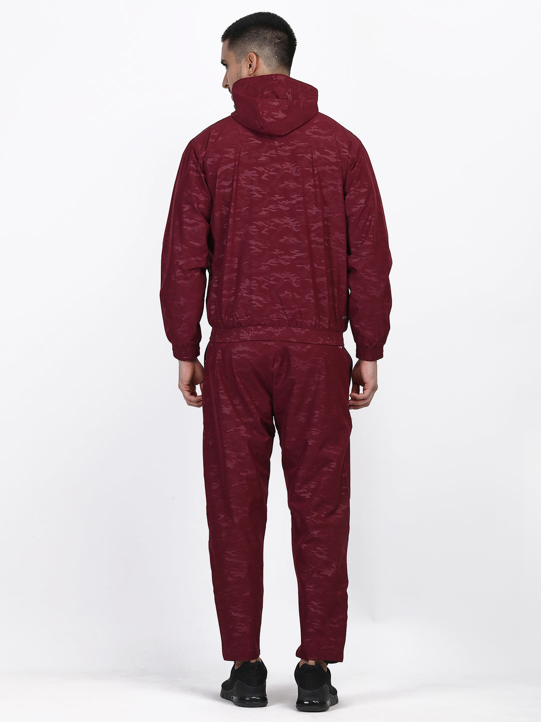 Mens Hooded Track Suit In Tpu Embossed