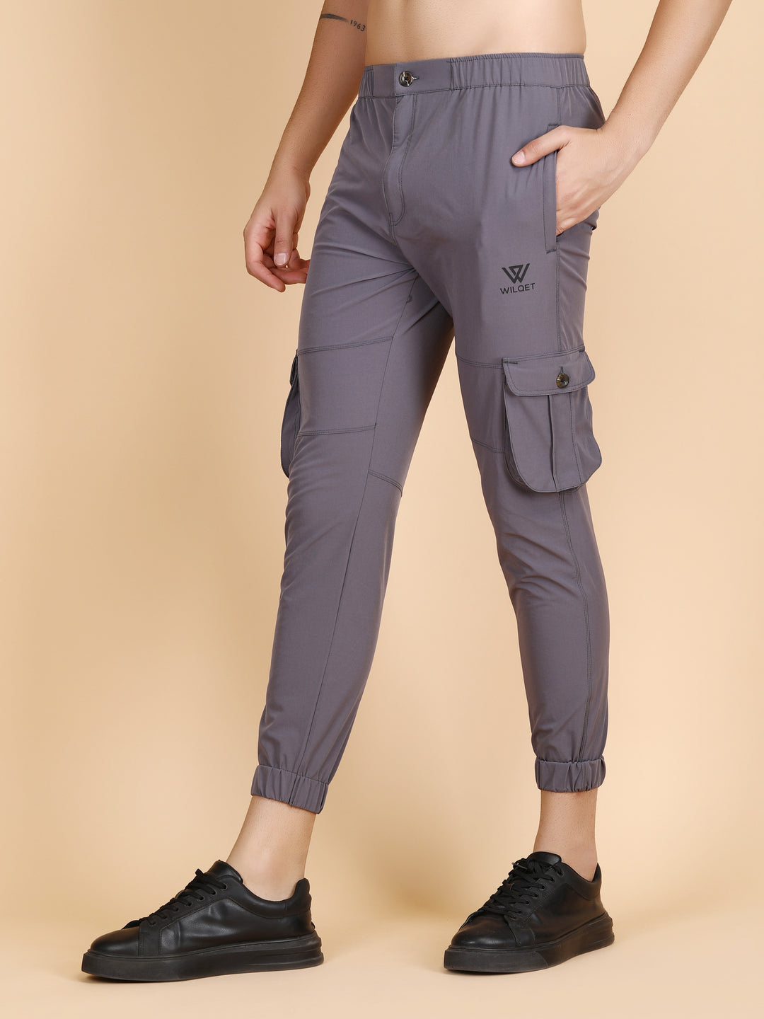 Mens Dryfit Cargo Jogging Track Pants