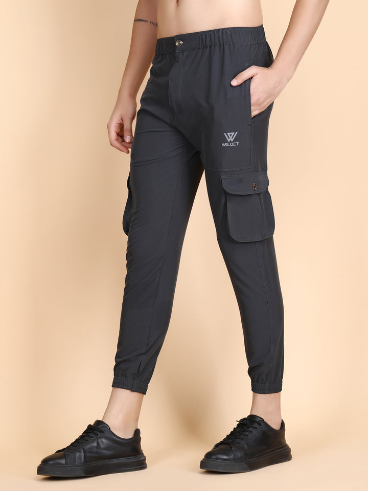 Mens Cargo Track Pant 4 Pkt. With Flap Button