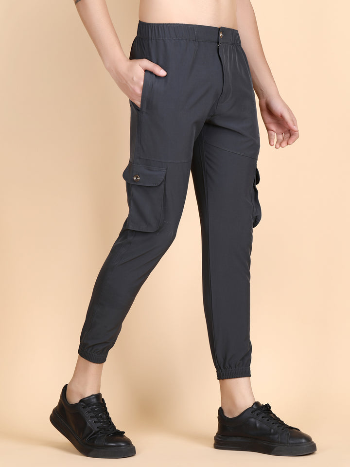 Mens Cargo Track Pant 4 Pkt. With Flap Button