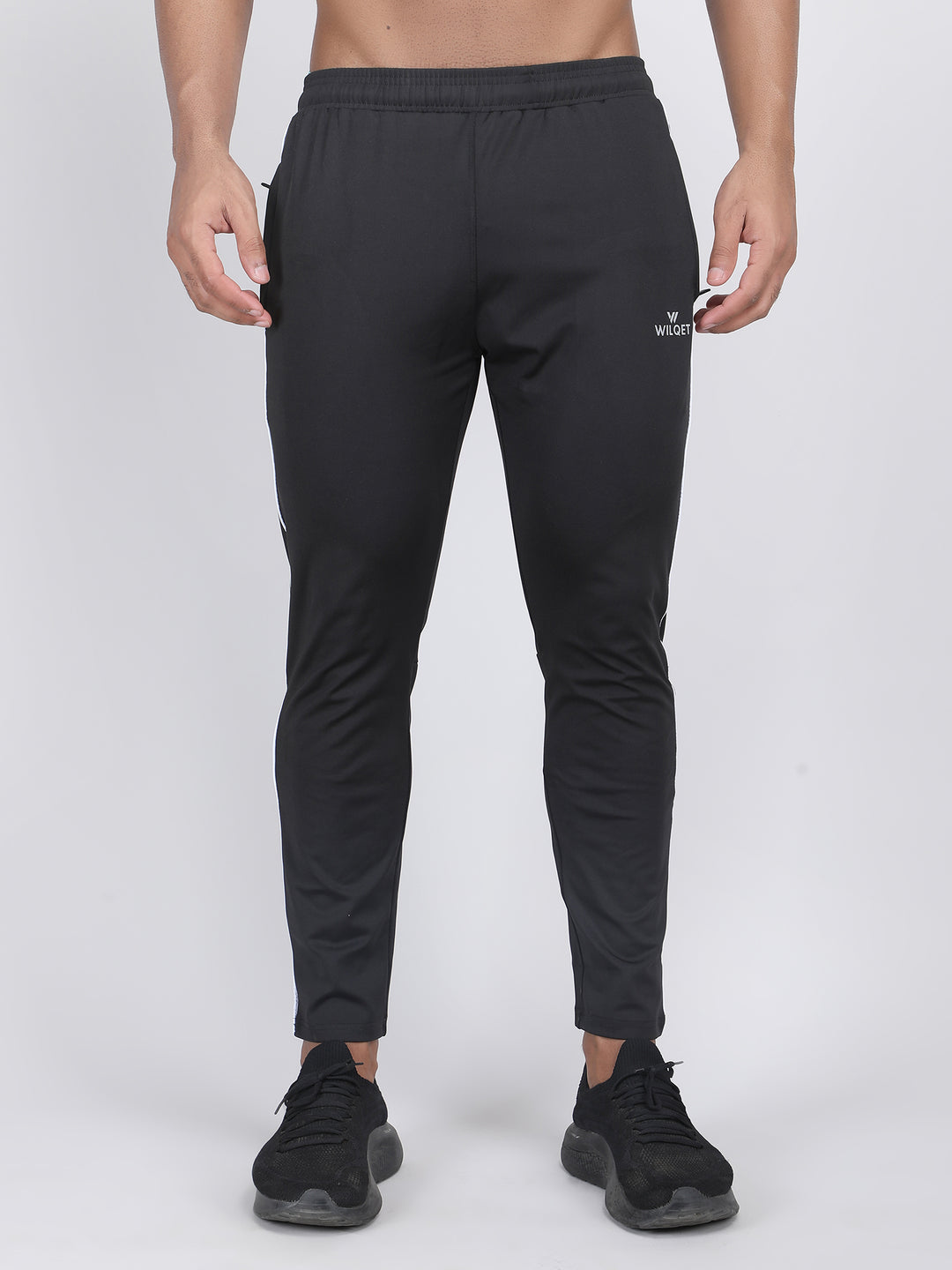 MEN'S RUNNING TRACK PANT CUT & SEW WITH STRACHABLE 4 WAY LYCRA & WITH CONTRAST CORD PIPING