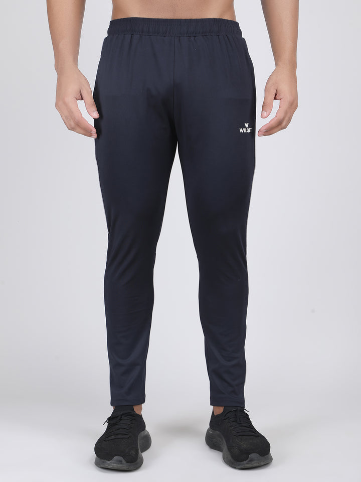 MEN'S RUNNING TRACK PANT CUT & SEW WITH STRACHABLE 4 WAY LYCRA & WITH CONTRAST CORD PIPING