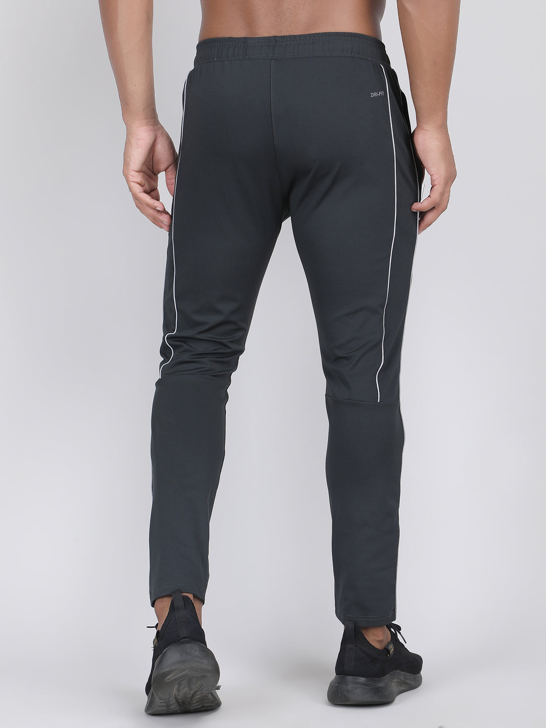 MEN'S RUNNING TRACK PANT CUT & SEW WITH STRACHABLE 4 WAY LYCRA & WITH CONTRAST CORD PIPING