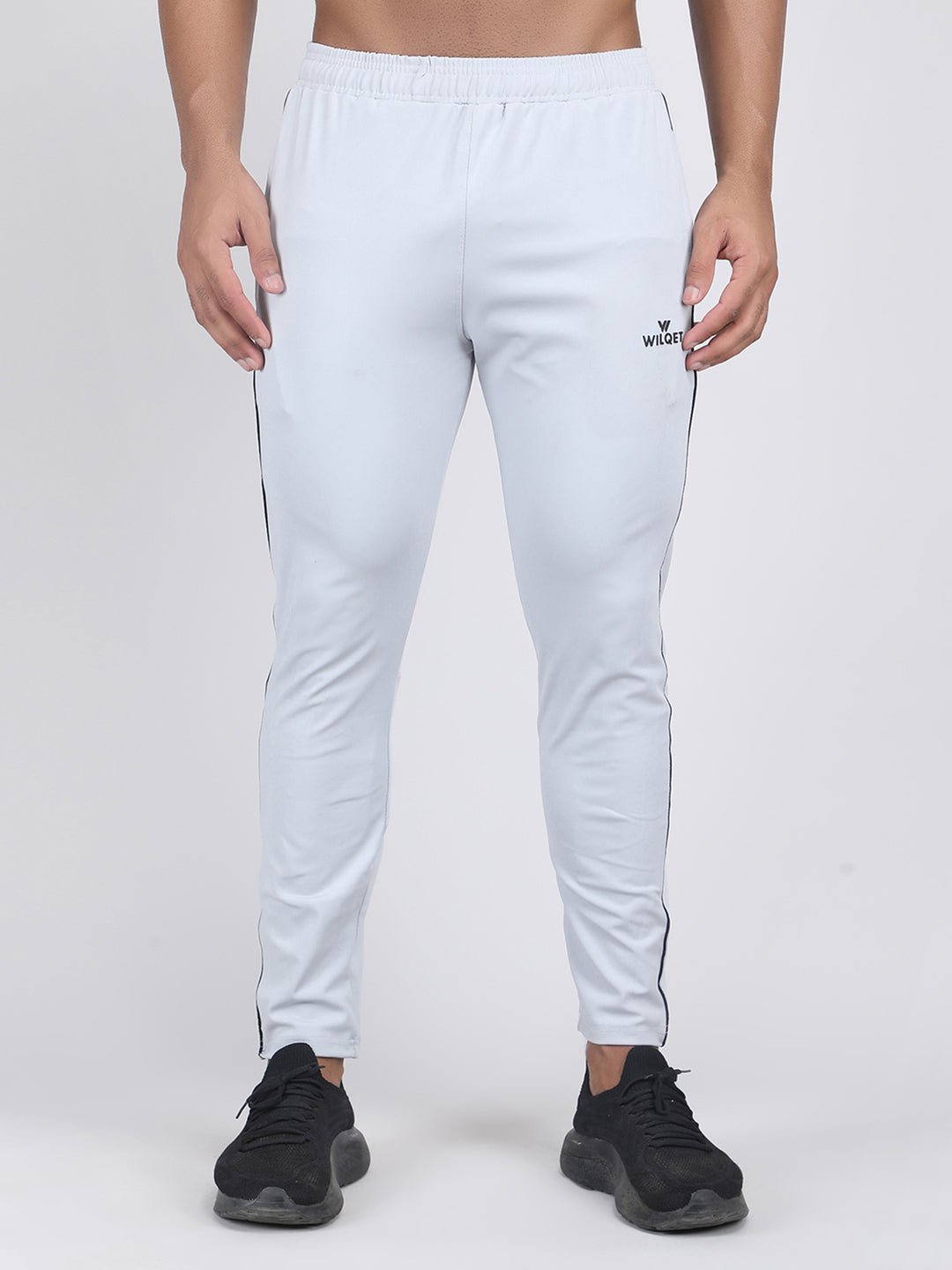 MEN'S RUNNING TRACK PANT CUT & SEW WITH STRACHABLE 4 WAY LYCRA & WITH CONTRAST CORD PIPING