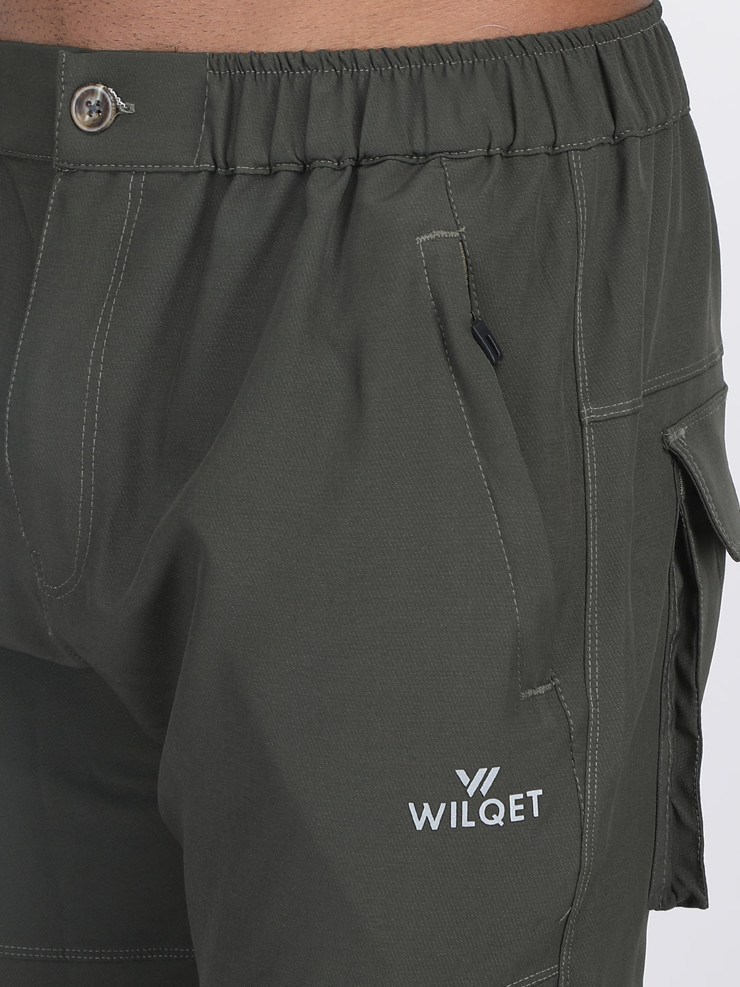 MEN'S  TRAVELS & RUNNING CARGO TRACK PANT NS TERRY WITH 6 PKT. 2 SIDE PKT. & 4 CARGO FLAP BUTTON PKT.