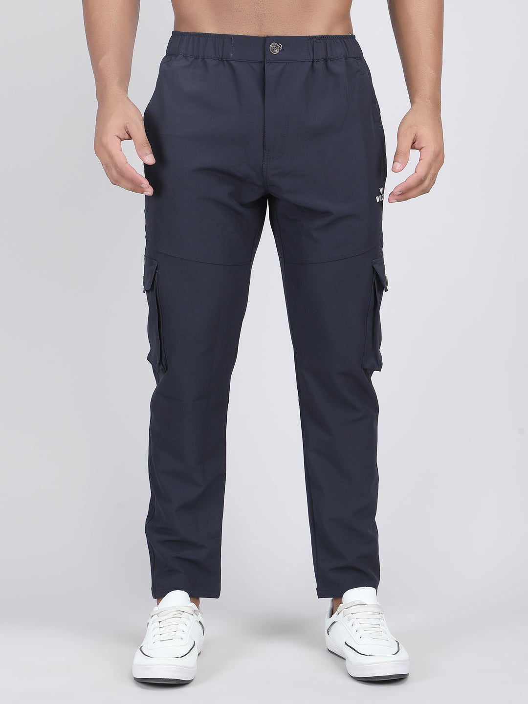 MEN'S  TRAVELS & RUNNING CARGO TRACK PANT NS TERRY WITH 6 PKT. 2 SIDE PKT. & 4 CARGO FLAP BUTTON PKT.