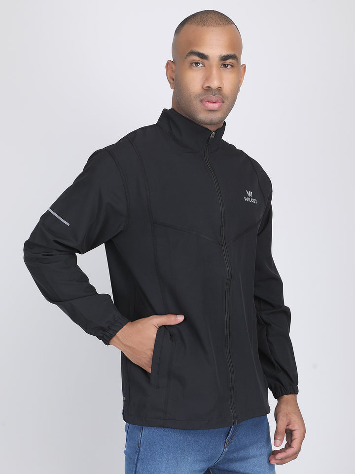 MEN'S SPORTS RUNNING JACKET NS TERRY WITH SUPPORTING 0/MESH INNER FABRIC