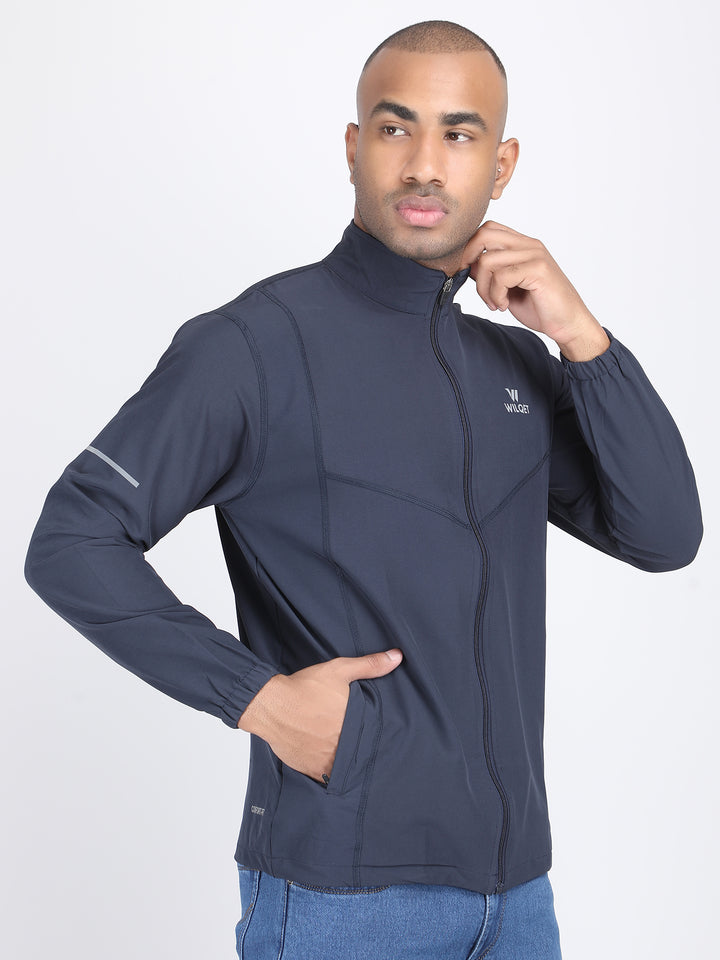 MEN'S SPORTS RUNNING JACKET NS TERRY WITH SUPPORTING 0/MESH INNER FABRIC