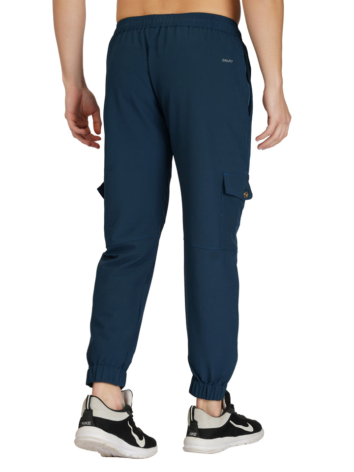 MEN'S TRAVELLING CARGO TRACK PANT WITH 2 SIDE PKT. & 2 AIR FLAP BUTTON PKT.