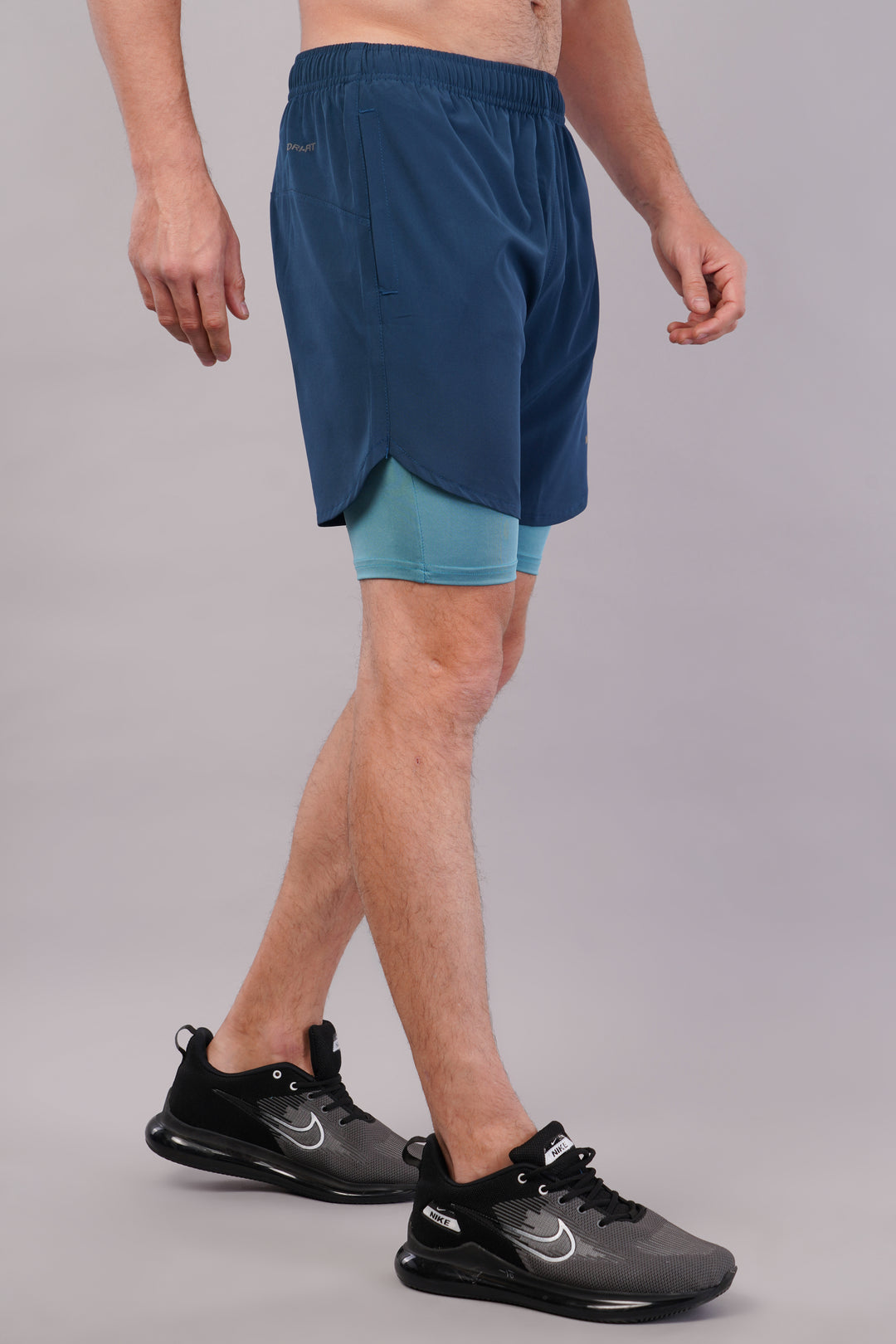 Wilqet Men's Running 2in1 Supporting Shorts with Back Mobile Pkt. & Swimwear Tighty Inner