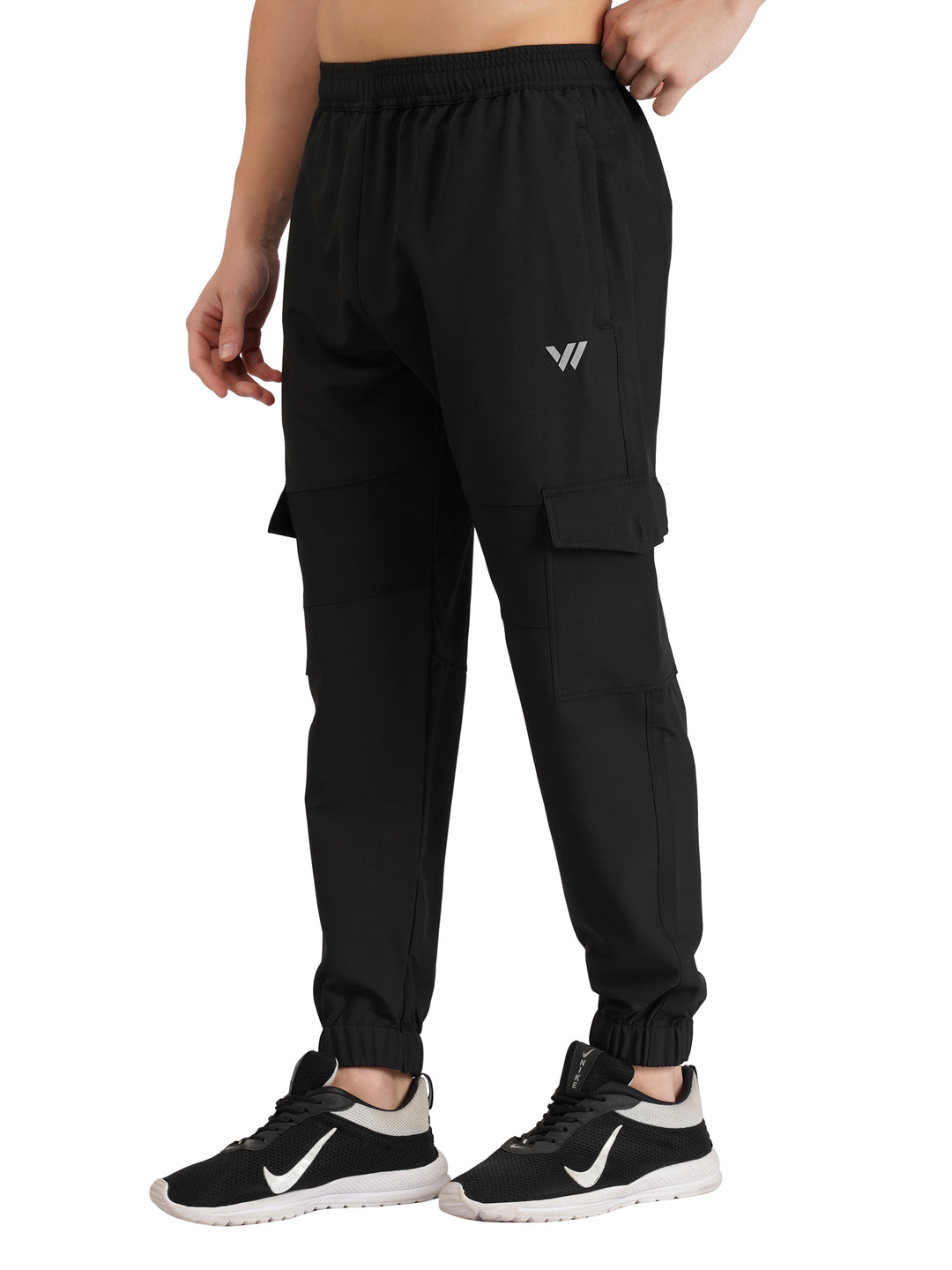 MEN'S TRAVELLING CARGO TRACK PANT WITH 2 SIDE PKT. & 2 AIR FLAP BUTTON PKT.