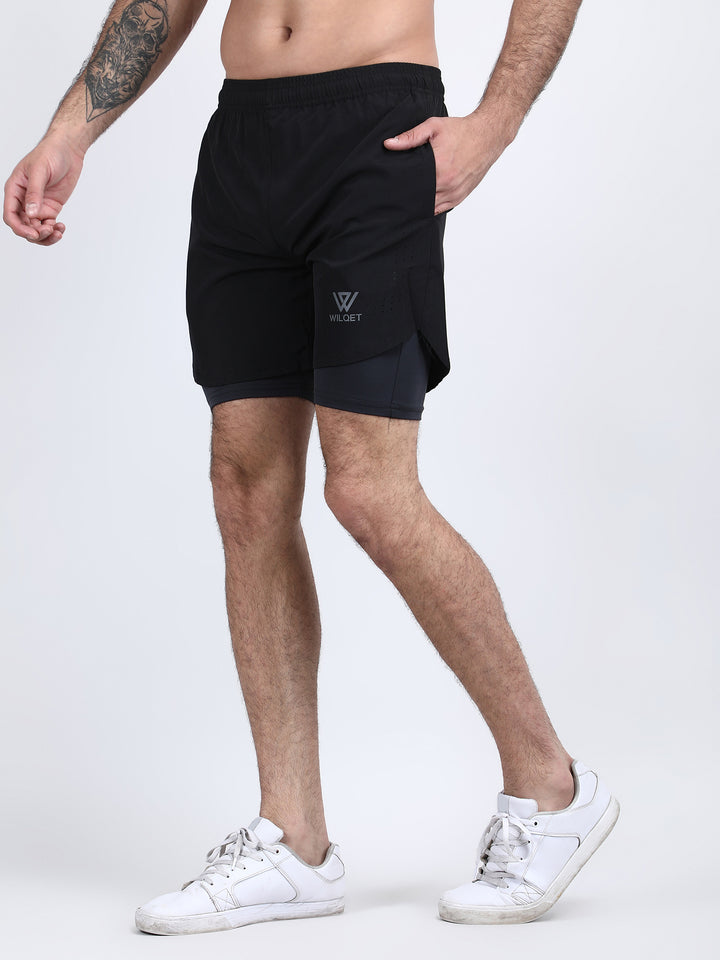 Mens Dryfit 2IN1 Shorts