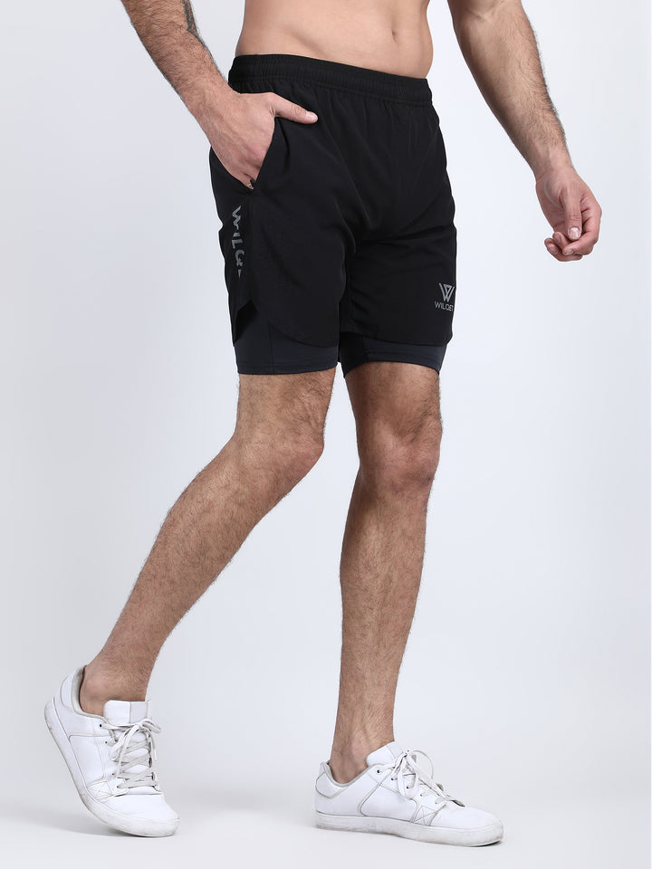 Mens Dryfit 2IN1 Shorts