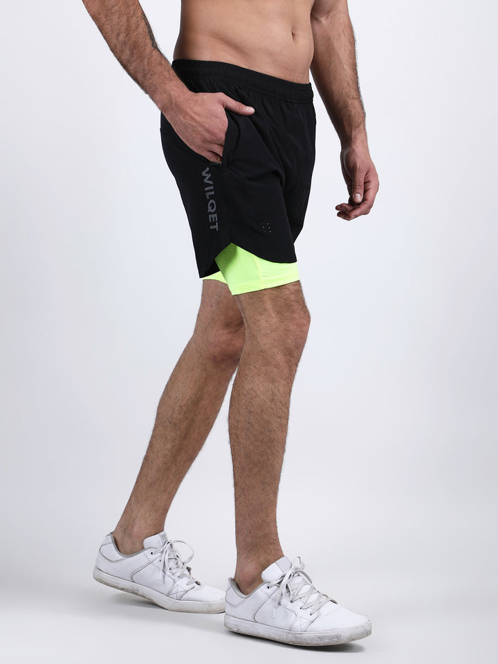 Mens Dryfit 2IN1 Shorts