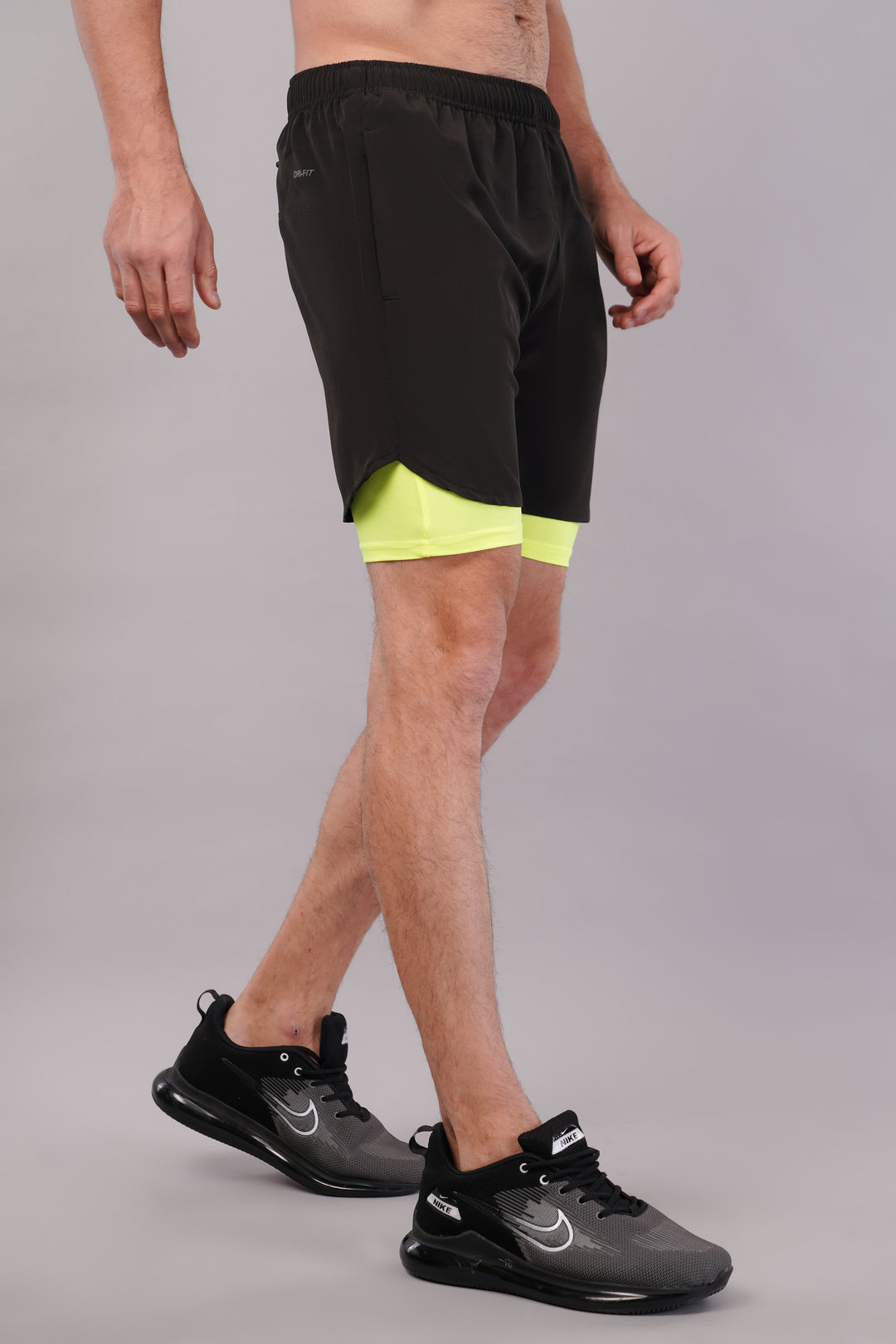 Wilqet Men's Running 2in1 Supporting Shorts with Back Mobile Pkt. & Swimwear Tighty Inner