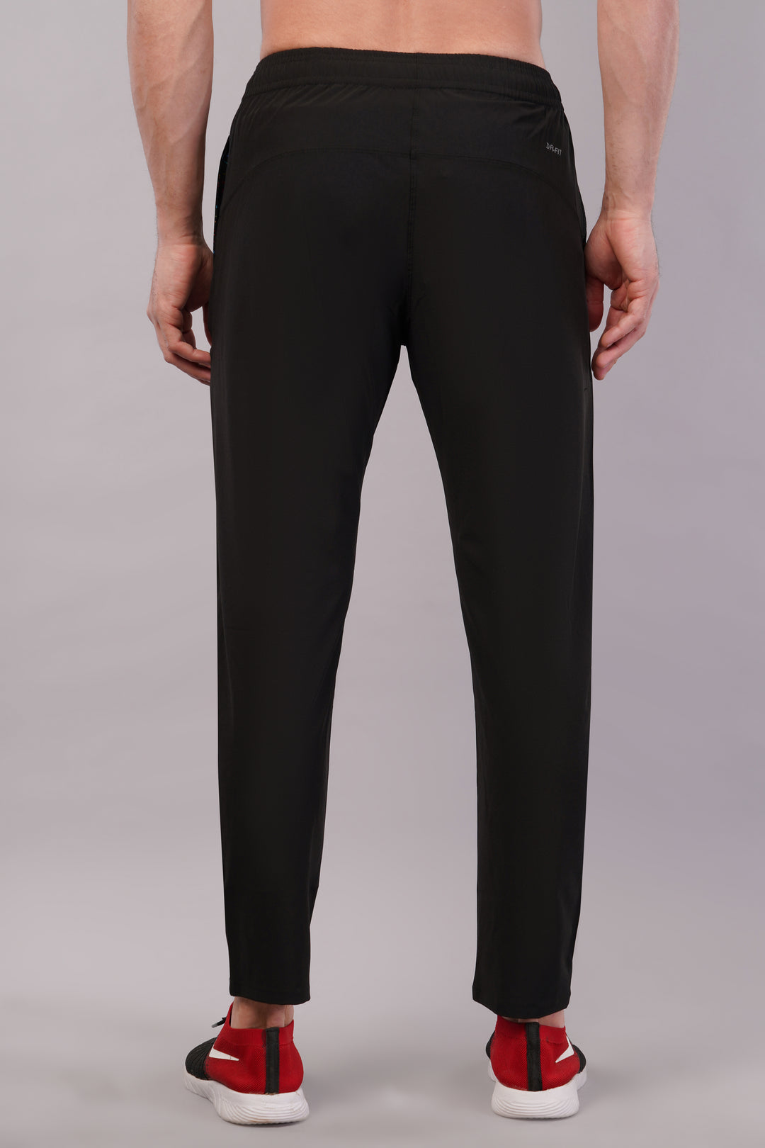 Men's Dryfit Running Sports Track Pant in NS Lycra Pro with 2 Zipped Side Pockets.