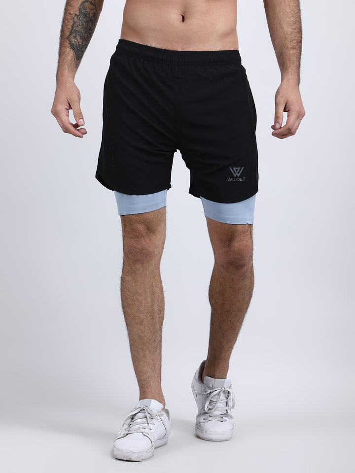 Mens Dryfit 2IN1 Shorts