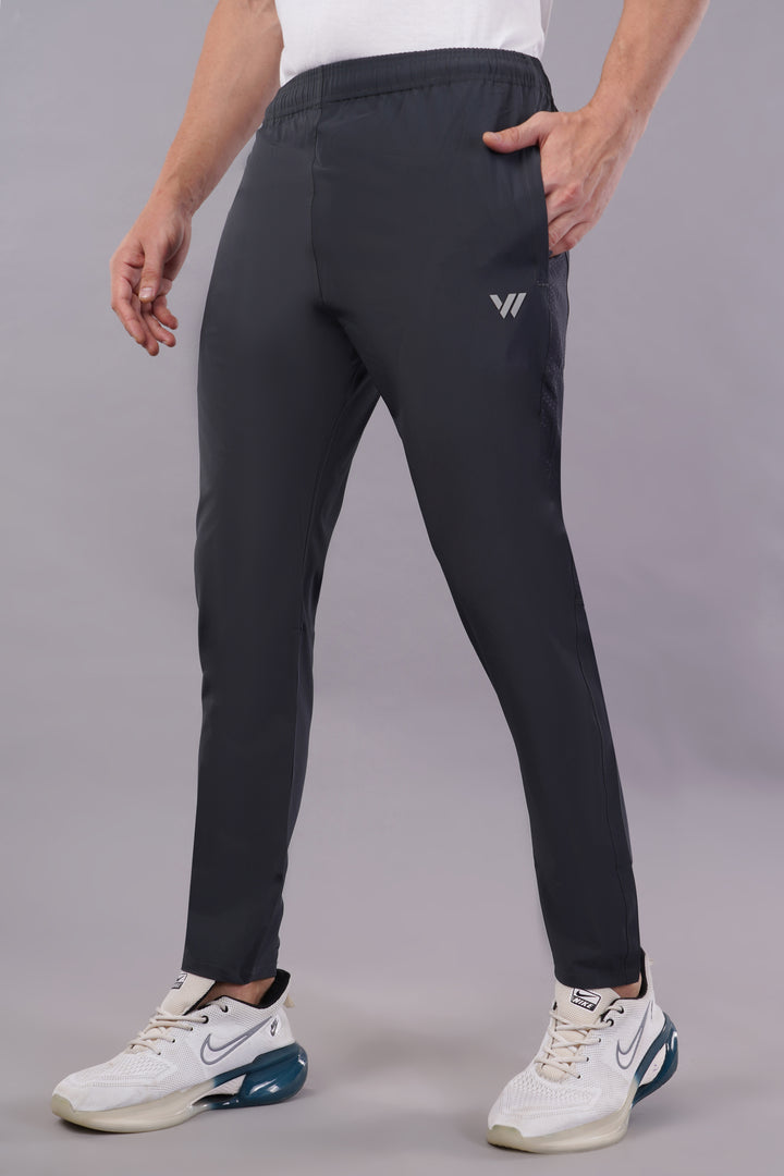 MEN'S RUNNING DRYFIT TRACK PANT IN NS LYCRA WITH BOTH SIDE EMBOOSED PANELS