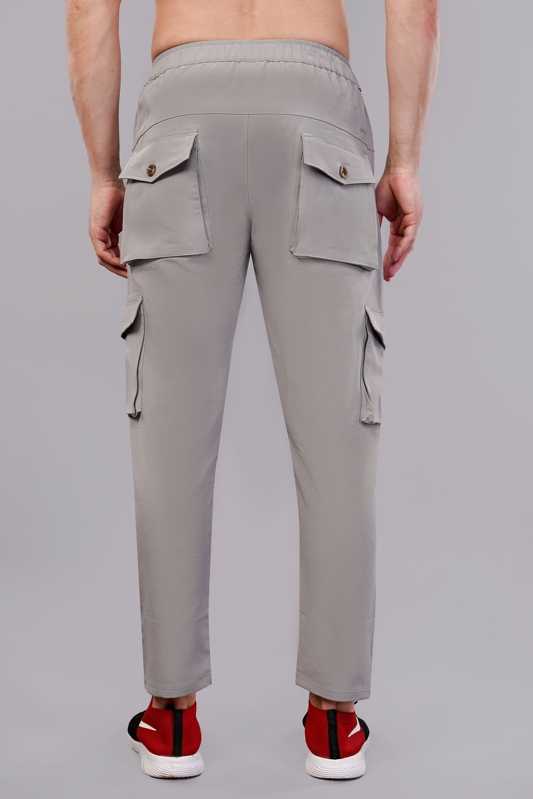 MEN'S  TRAVEL & RUNNING CARGO TRACK PANT NS TERRY WITH 6 POCKET 2 SIDE PKT. & 4 CARGO FLAP BUTTON PKT.