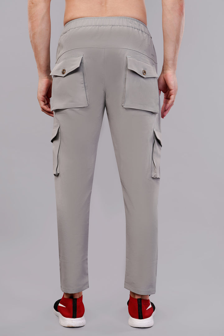 MEN'S  TRAVEL & RUNNING CARGO TRACK PANT NS TERRY WITH 6 POCKET 2 SIDE PKT. & 4 CARGO FLAP BUTTON PKT.