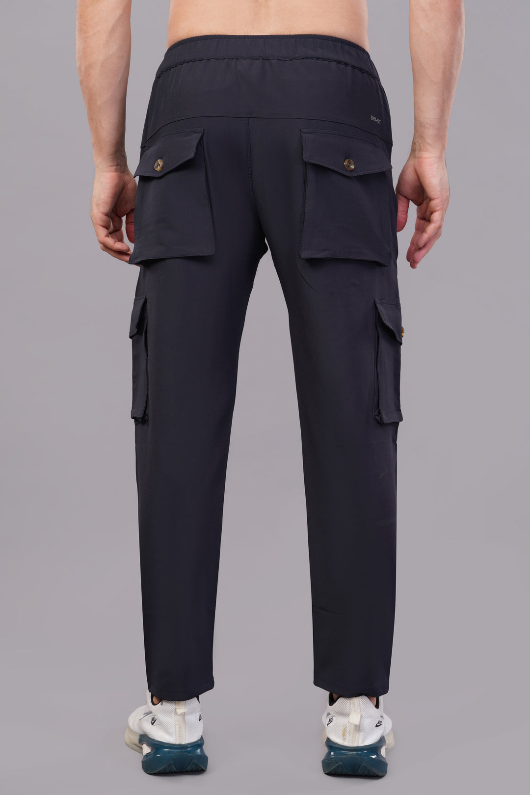 MEN'S  TRAVEL & RUNNING CARGO TRACK PANT NS TERRY WITH 6 POCKET 2 SIDE PKT. & 4 CARGO FLAP BUTTON PKT.