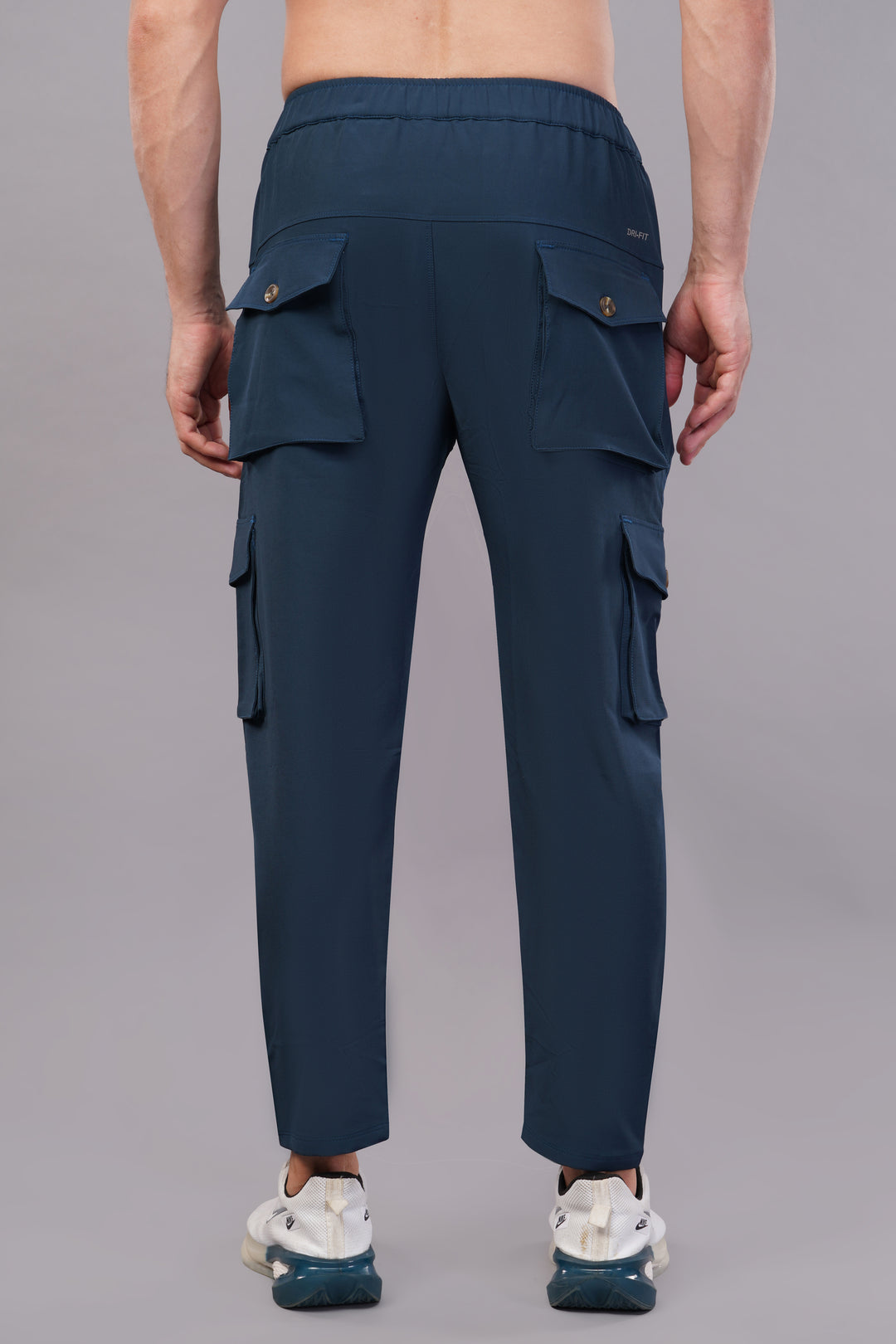 MEN'S  TRAVEL & RUNNING CARGO TRACK PANT NS TERRY WITH 6 POCKET 2 SIDE PKT. & 4 CARGO FLAP BUTTON PKT.