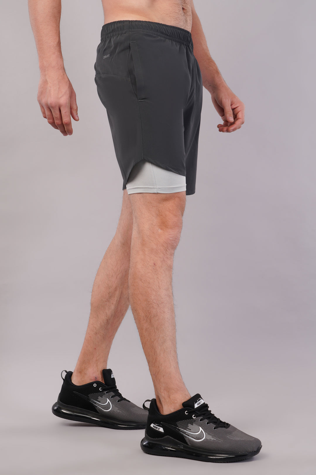 Wilqet Men's Running 2in1 Supporting Shorts with Back Mobile Pkt. & Swimwear Tighty Inner