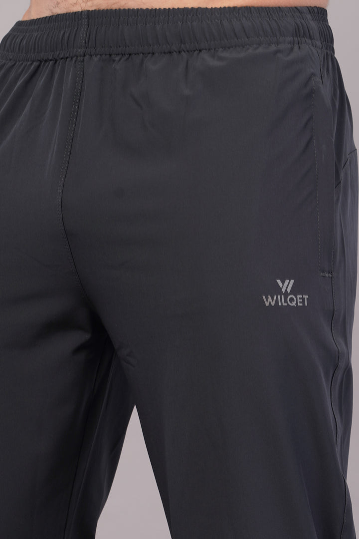 Men's Dryfit Running Sports Track Pant in NS Lycra Pro with 2 Zipped Side Pockets.