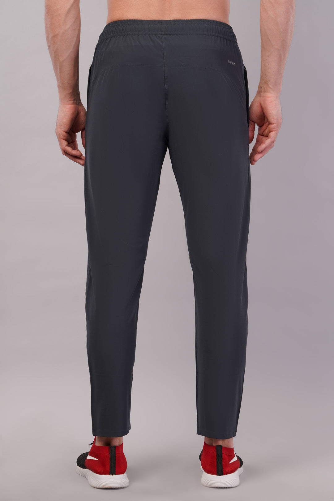 Men's Dryfit Running Sports Track Pant in NS Lycra Pro with 2 Zipped Side Pockets.