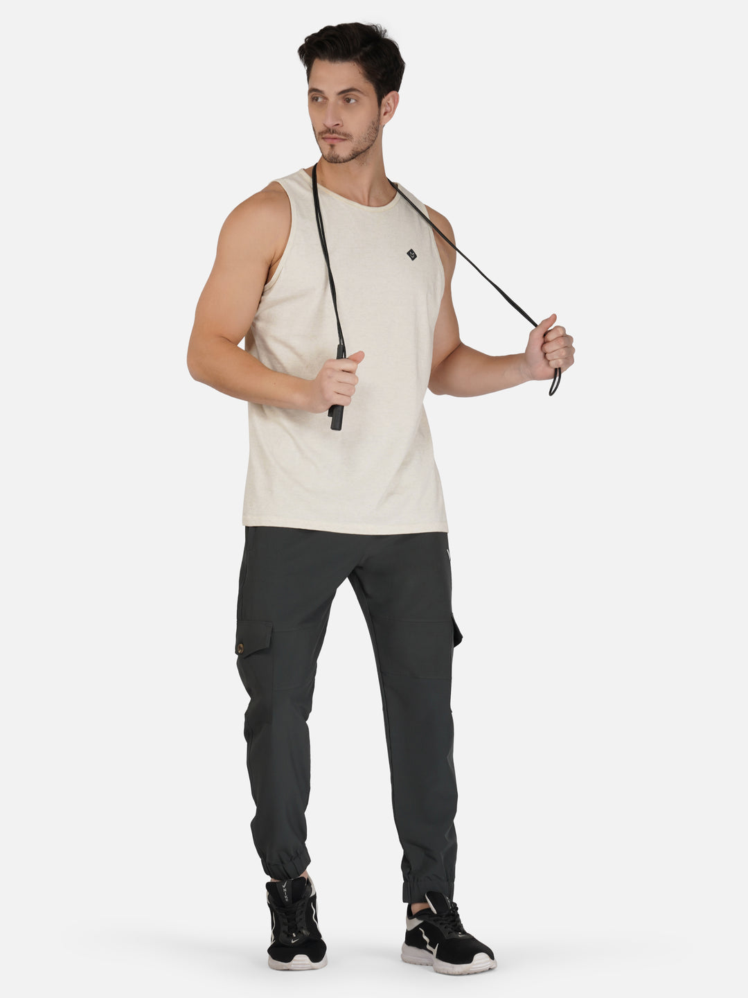 MEN'S TRAVELLING CARGO TRACK PANT WITH 2 SIDE PKT. & 2 AIR FLAP BUTTON PKT.