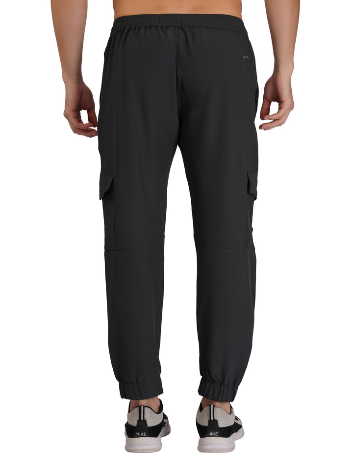 MEN'S TRAVELLING CARGO TRACK PANT WITH 2 SIDE PKT. & 2 AIR FLAP BUTTON PKT.