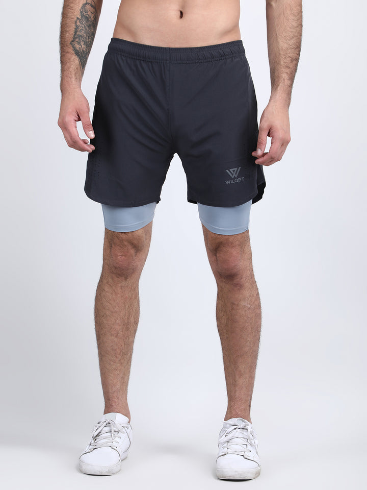 Mens Dryfit 2IN1 Shorts