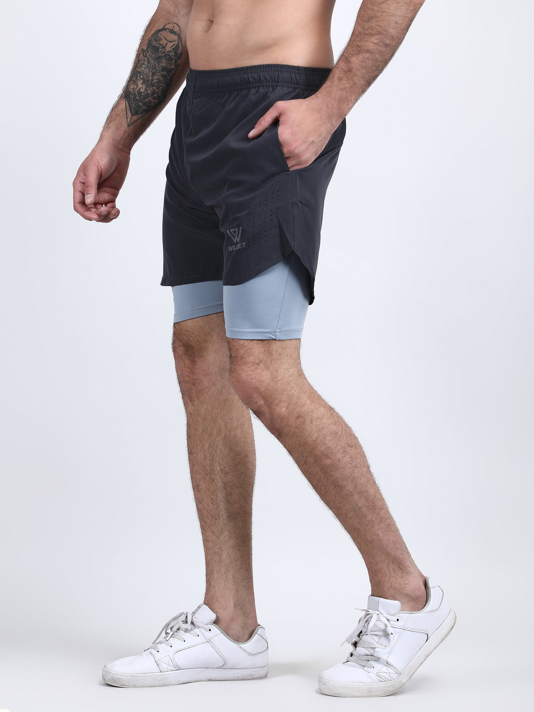 Mens Dryfit 2IN1 Shorts