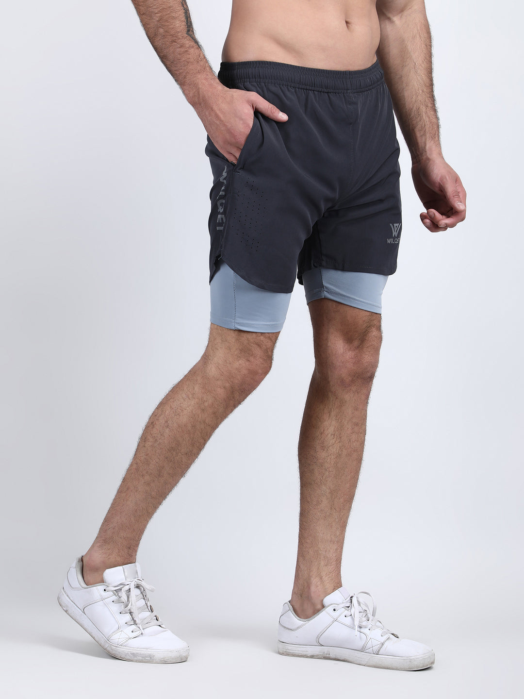 Mens Dryfit 2IN1 Shorts