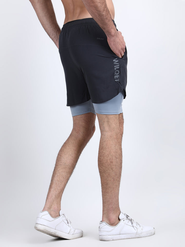 Mens Dryfit 2IN1 Shorts