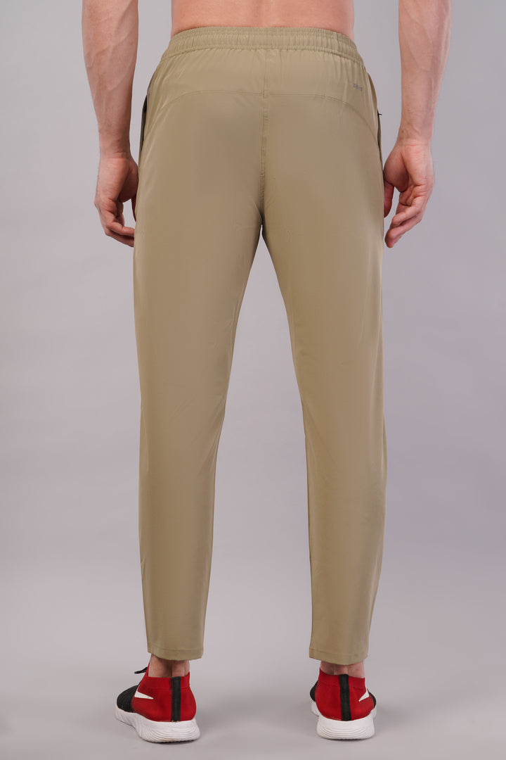 Men's Dryfit Running Sports Track Pant in NS Lycra Pro with 2 Zipped Side Pockets.