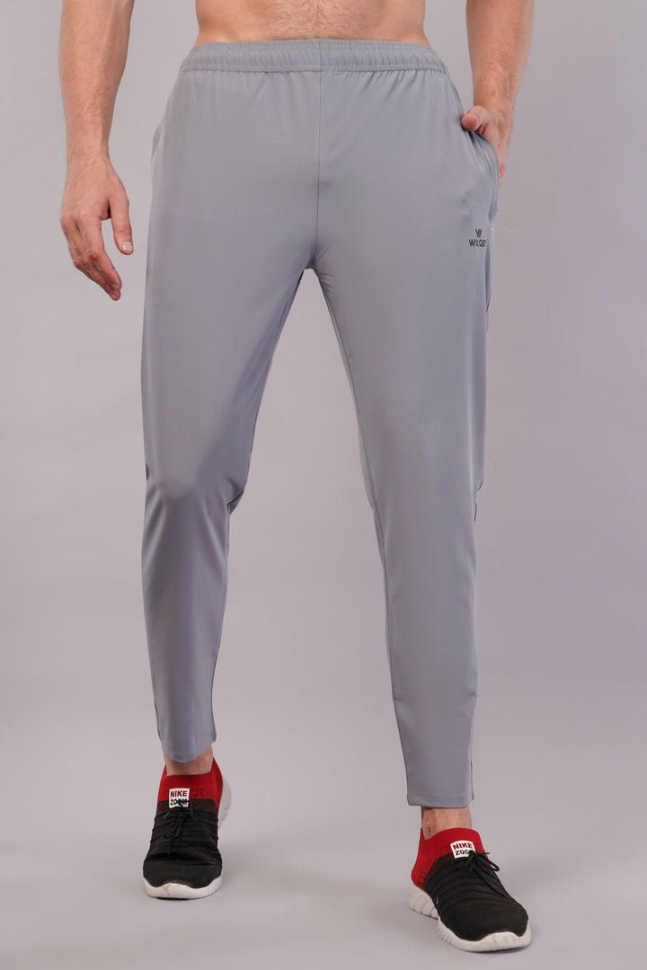 Men's Dryfit Running Sports Track Pant in NS Lycra Pro with 2 Zipped Side Pockets.