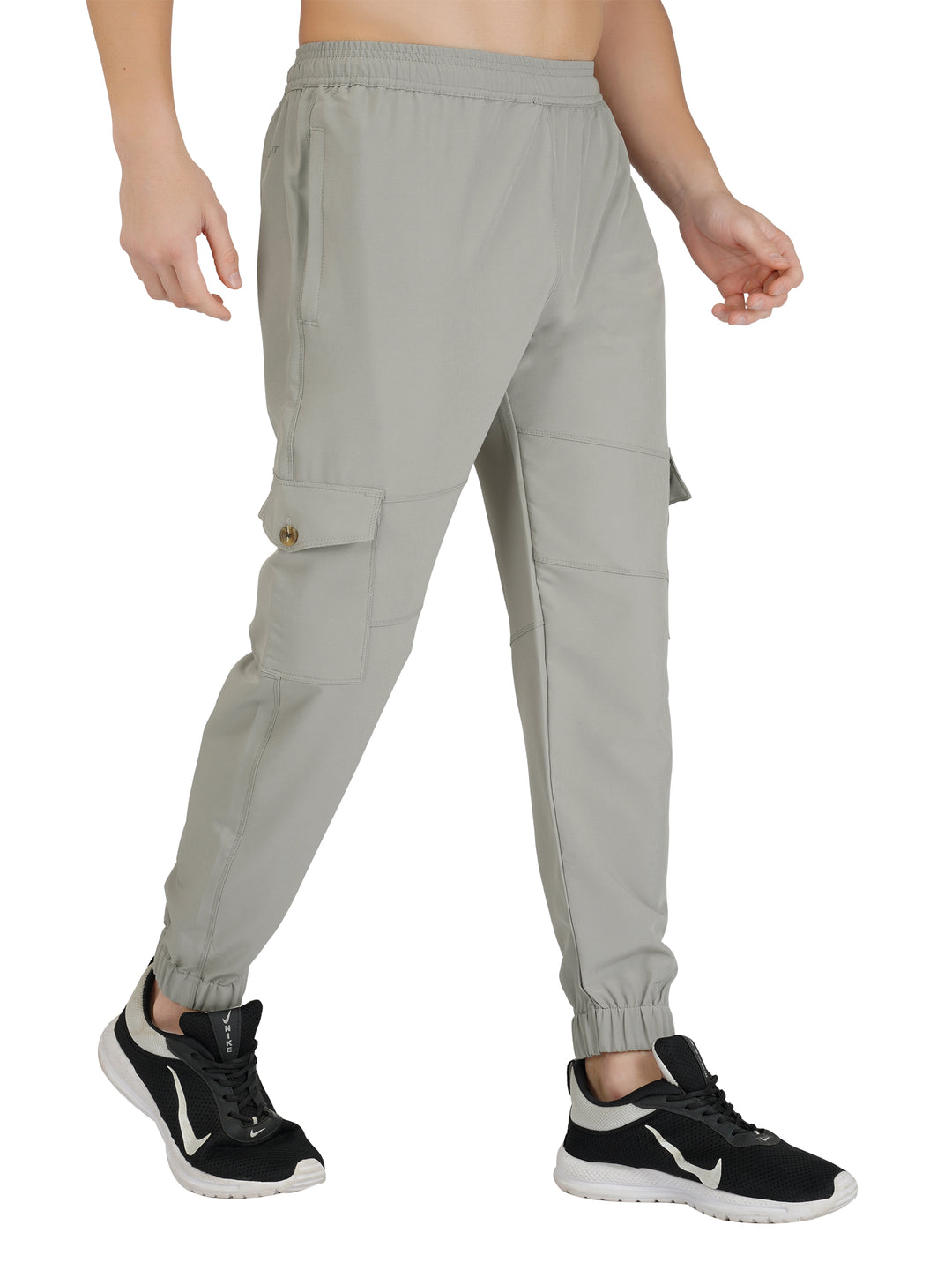 MEN'S TRAVELLING CARGO TRACK PANT WITH 2 SIDE PKT. & 2 AIR FLAP BUTTON PKT.